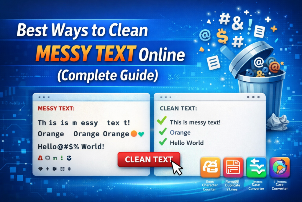 Best Ways to Clean Messy Text Online