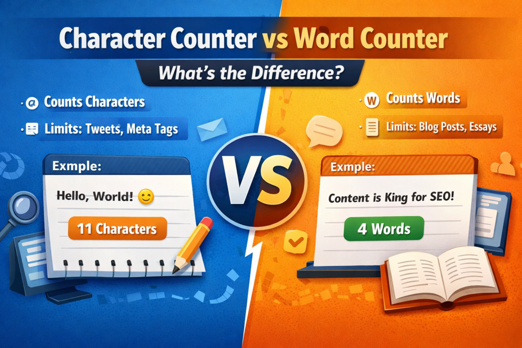 Character Counter vs Word Counter