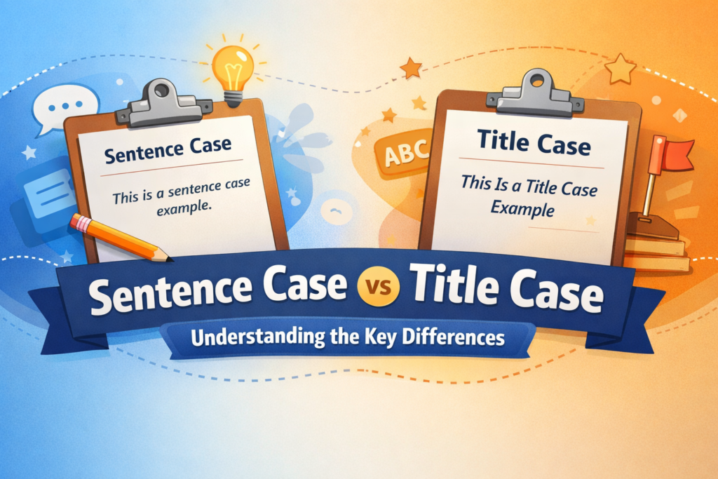 Difference Between Sentence Case and Title Case