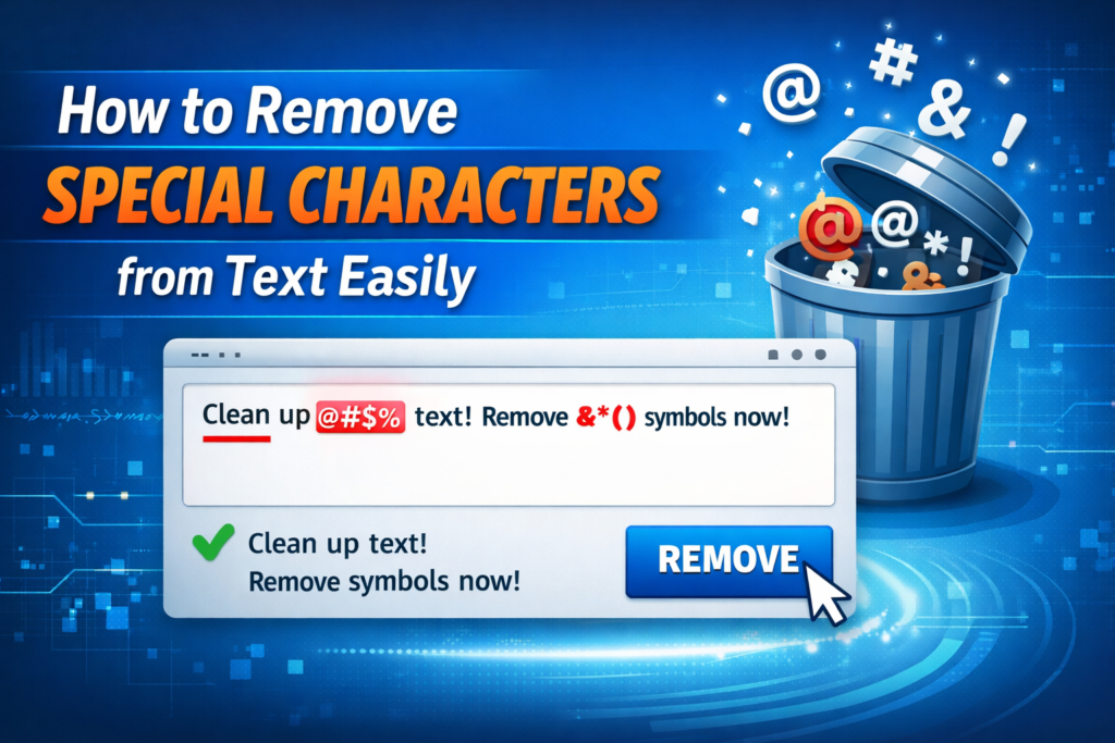 How to Remove Special Characters from Text Easily